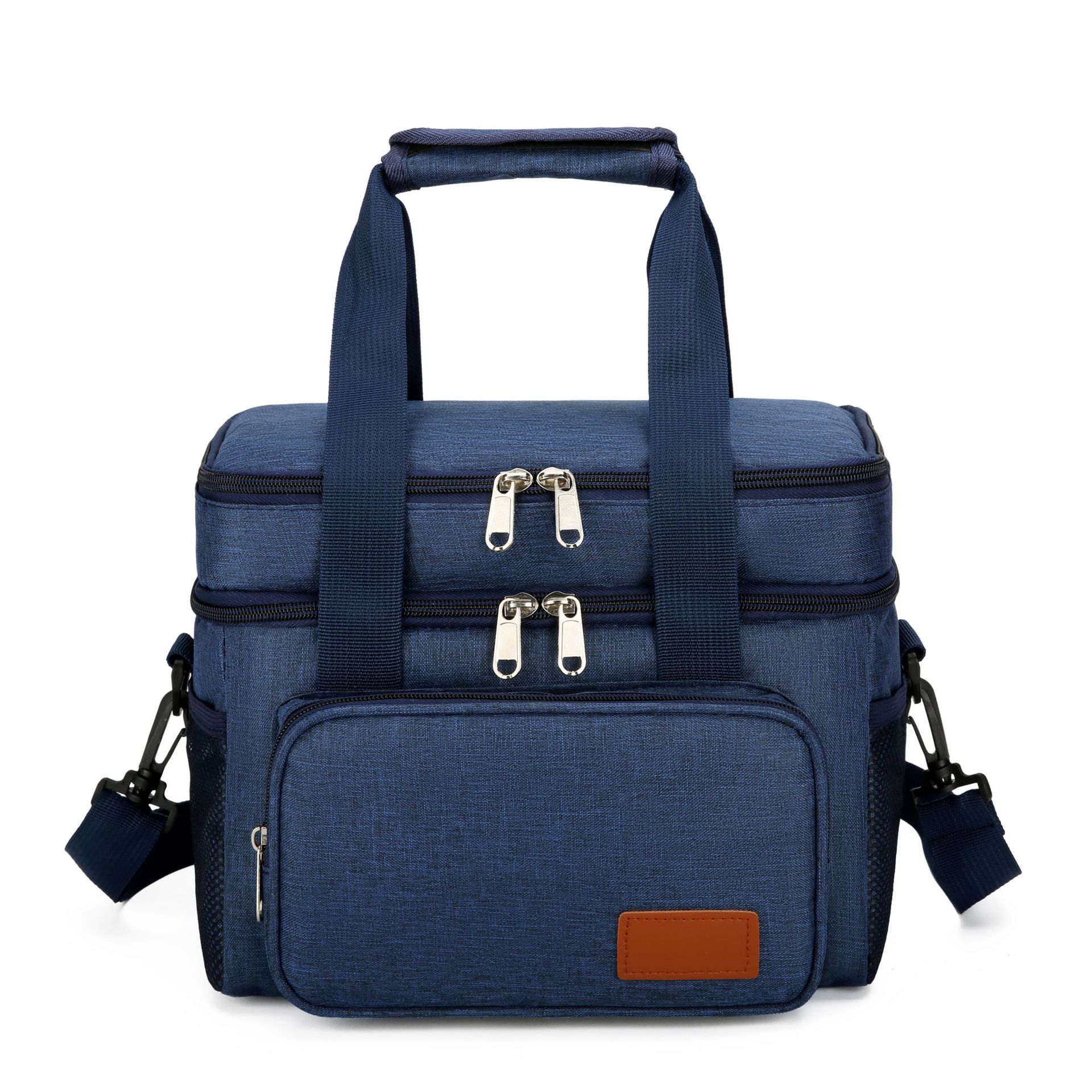 New insulation bag Amazon portable crossbody thick double-layer storage bag folding large capacity lunch insulation bag