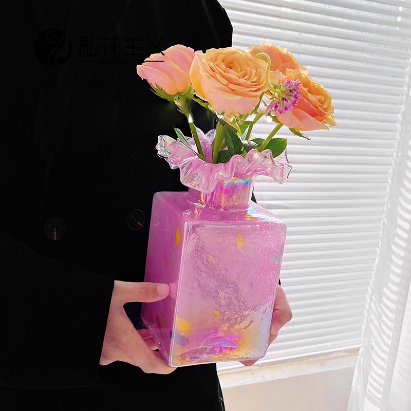 French-style vintage vases, hydroponic flower arrangements, table decorations, home retro, light luxury and simple fresh flower vases, Fenton