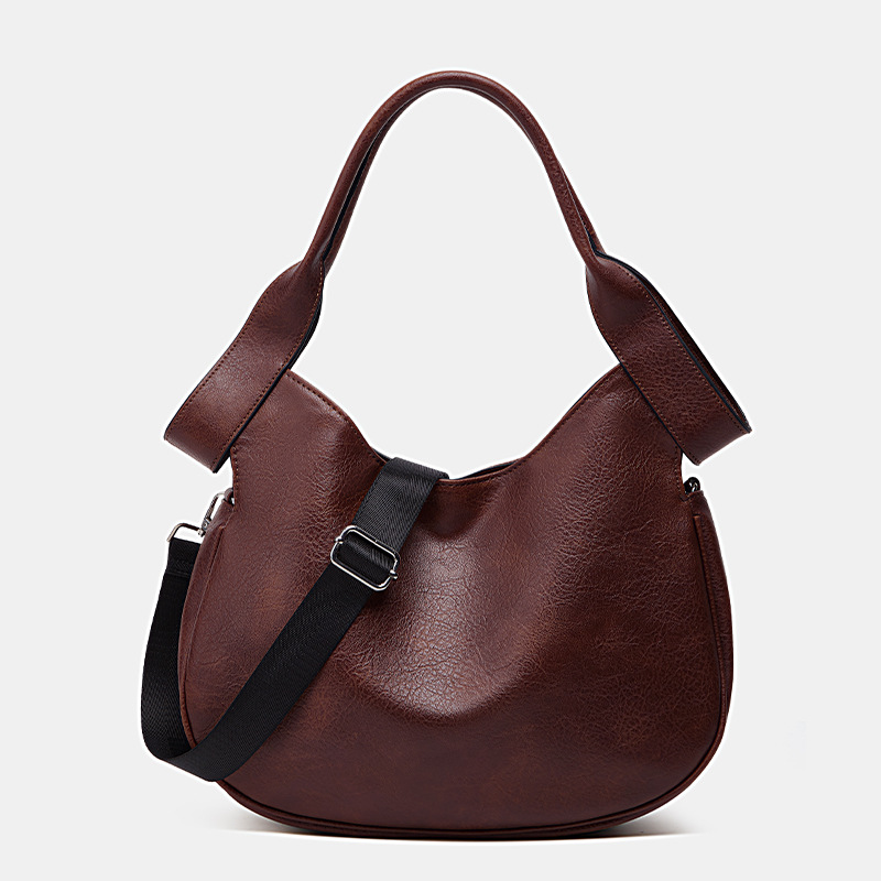 Tote bag new single shoulder large capacity commuting bucket bag niche lazy style armpit bag fashionable trend diagonal cross bag