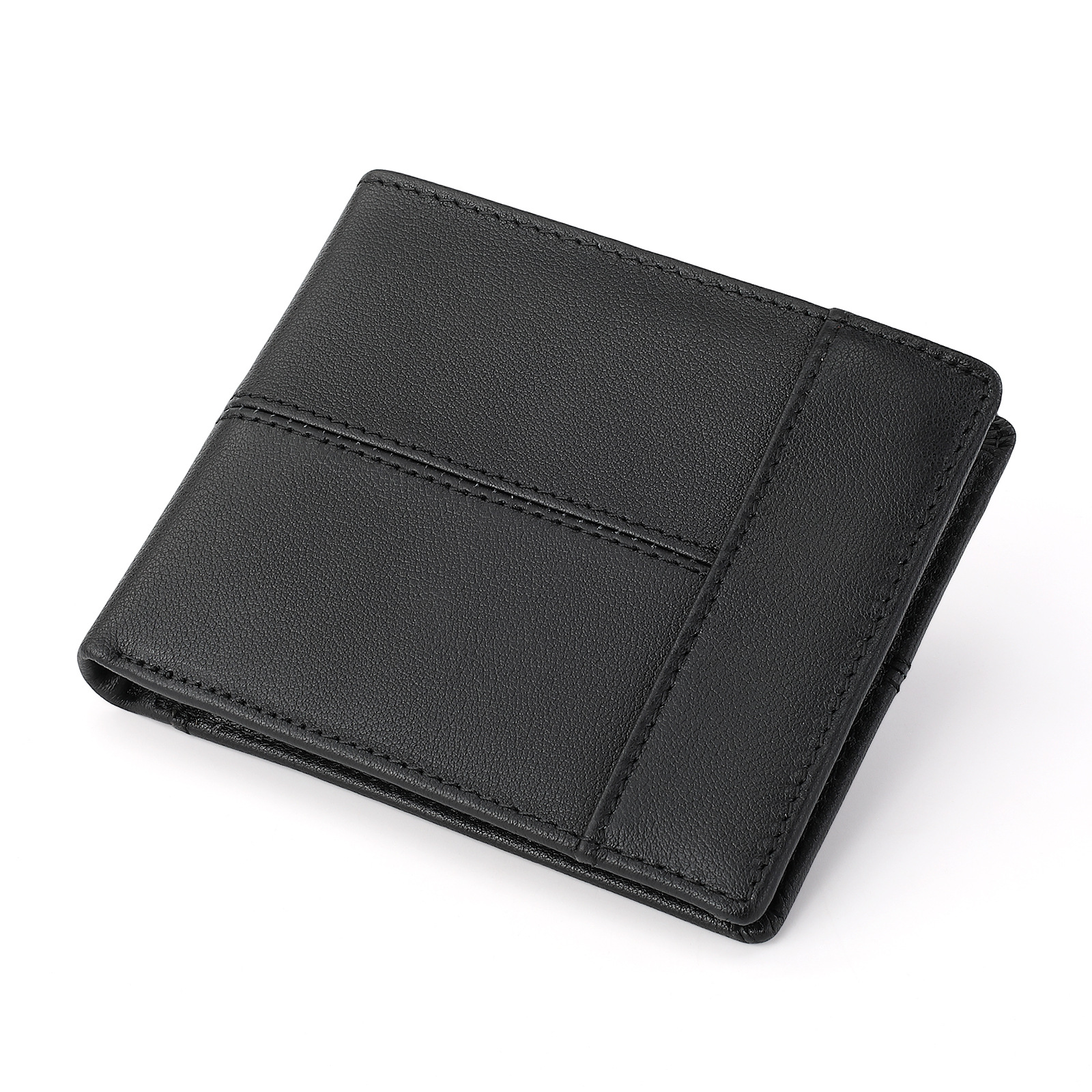 Genuine leather men's wallet, rfid anti-theft short style, top layer cowhide multi-slot, 20% off men's wallet, ID bag