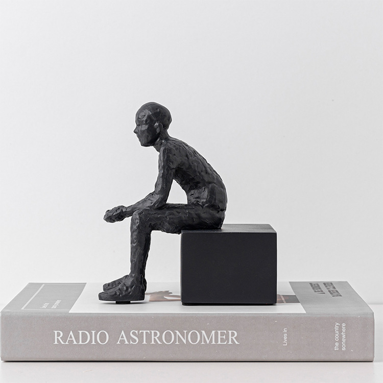 Figure Sculpture Decoration Soft Decoration Sample Room Sales Department Portrait Book Stall Home Furnishings