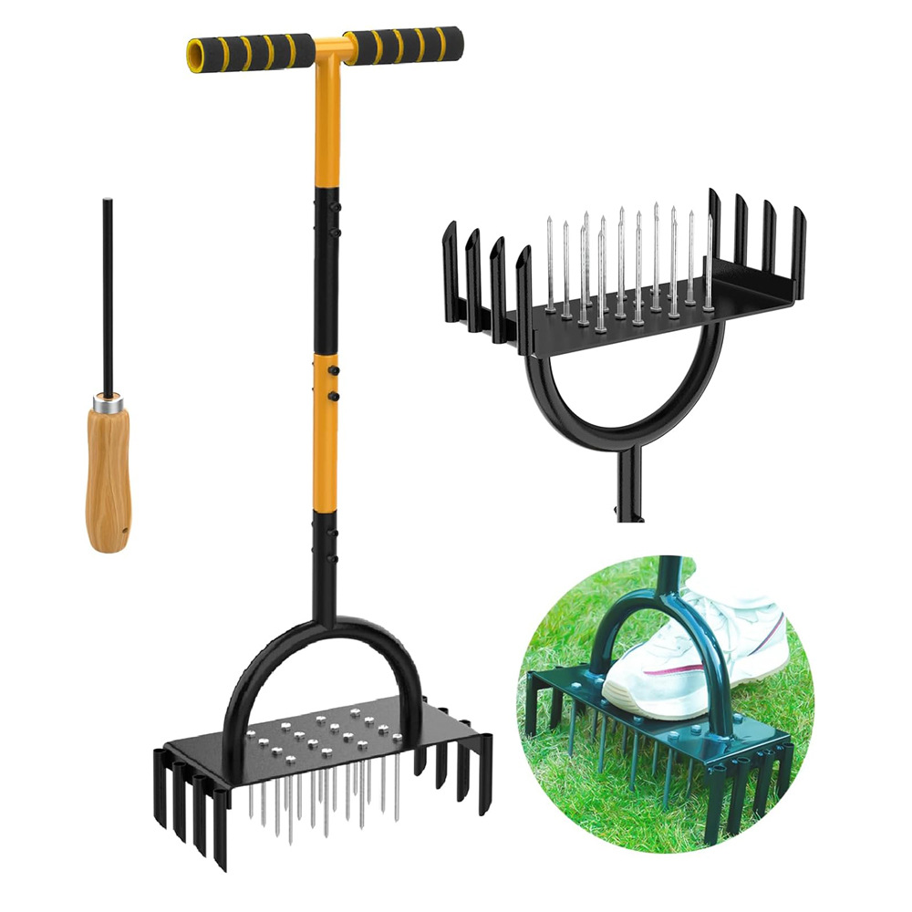 Racker Soil Turnpike Lawn Aerator Spike Manual Tool