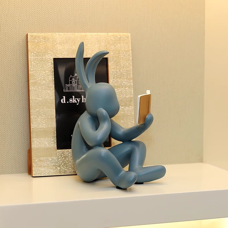 Cartoon rabbit ornament light luxury minimalist living room foyer study creative children's room decoration