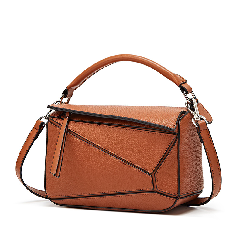 Handheld geometric bag, lightweight and large capacity single shoulder crossbody women's bag