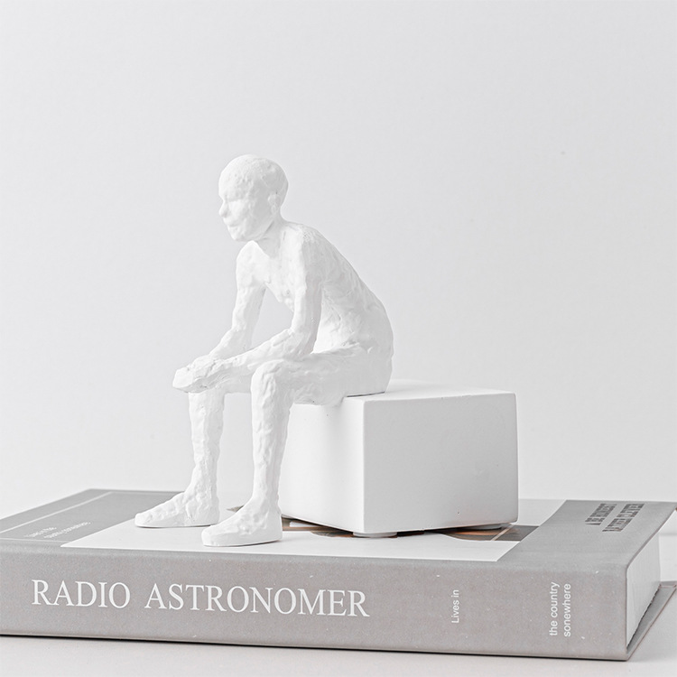Figure Sculpture Decoration Soft Decoration Sample Room Sales Department Portrait Book Stall Home Furnishings