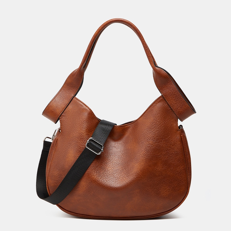 Tote bag new single shoulder large capacity commuting bucket bag niche lazy style armpit bag fashionable trend diagonal cross bag