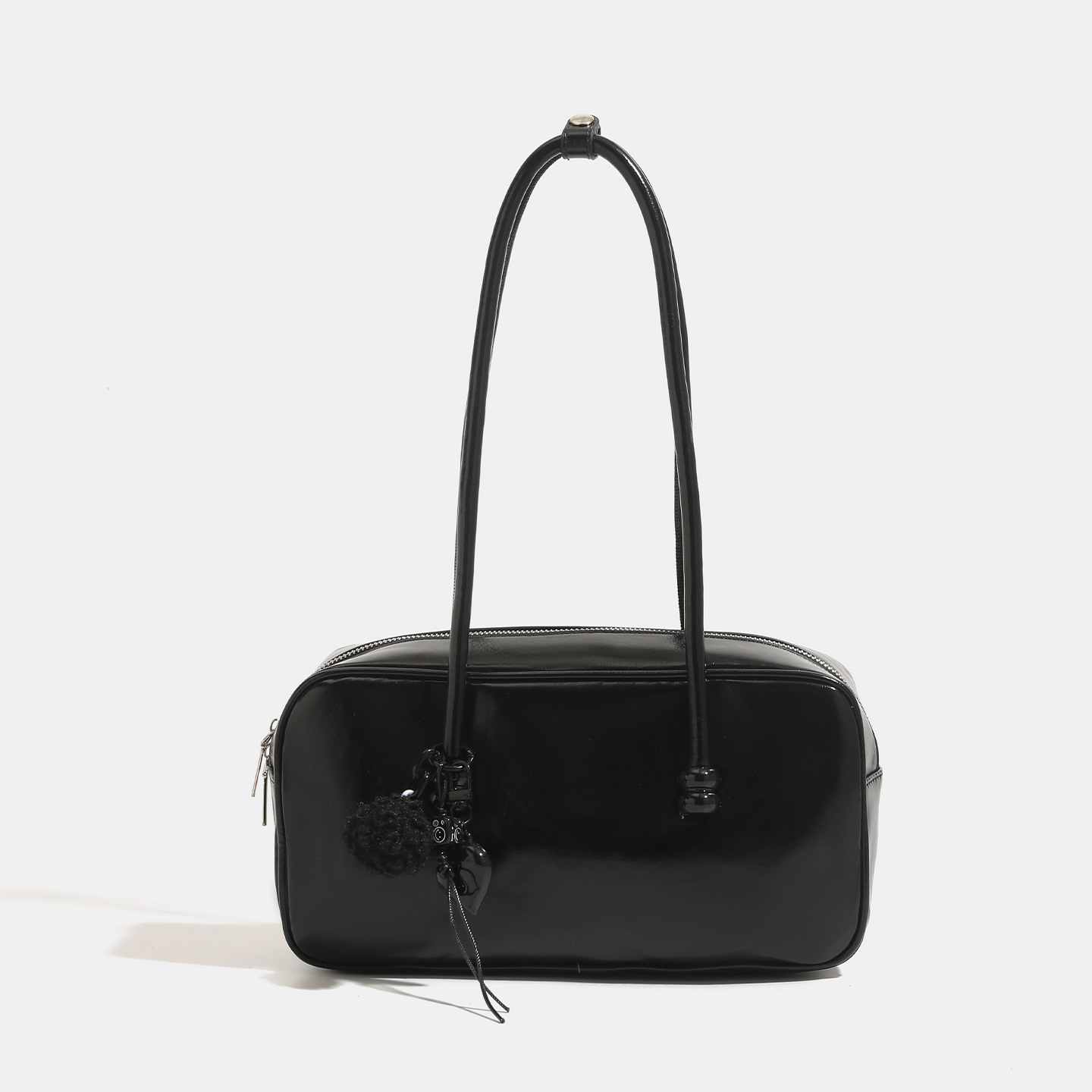 Retro oil wax leather bag, women's new autumn and winter single shoulder armpit bag, hand-held Boston bag