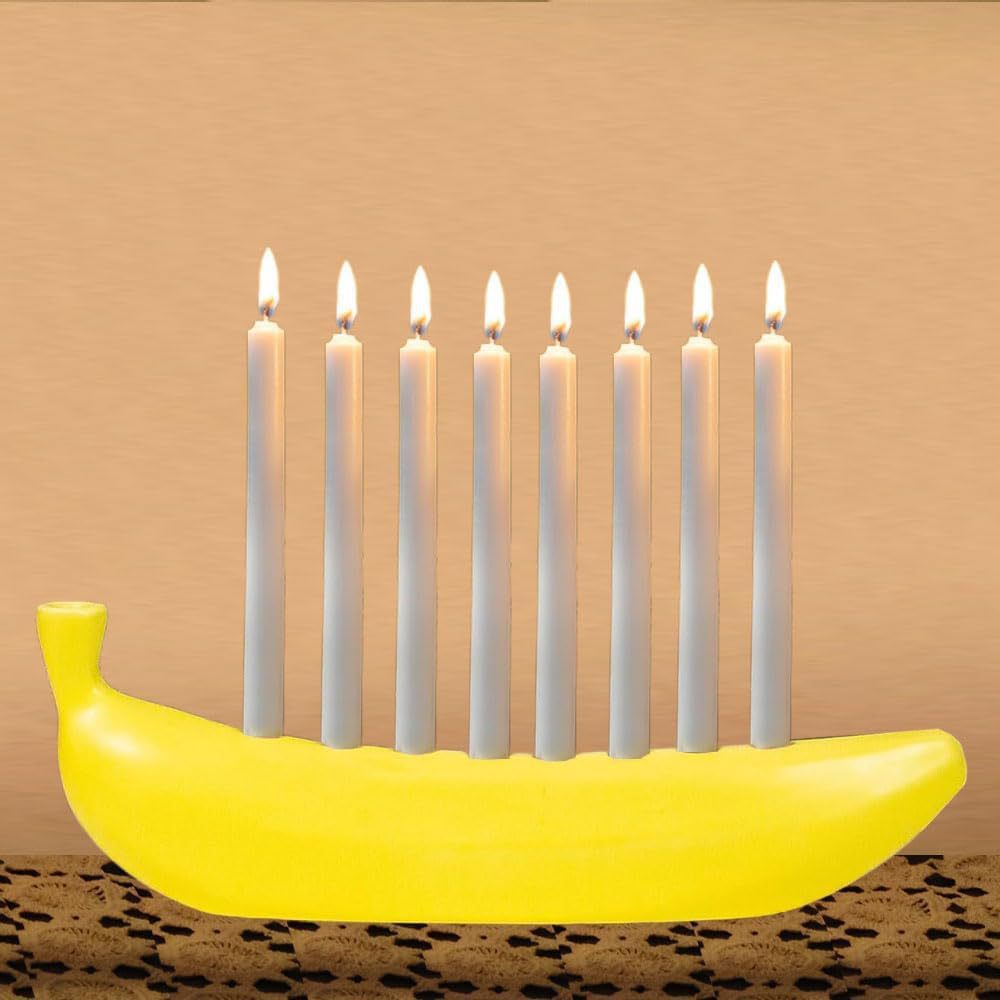 Creative Fun New Portable Banana Candle Holder Banana Theme Candlestick