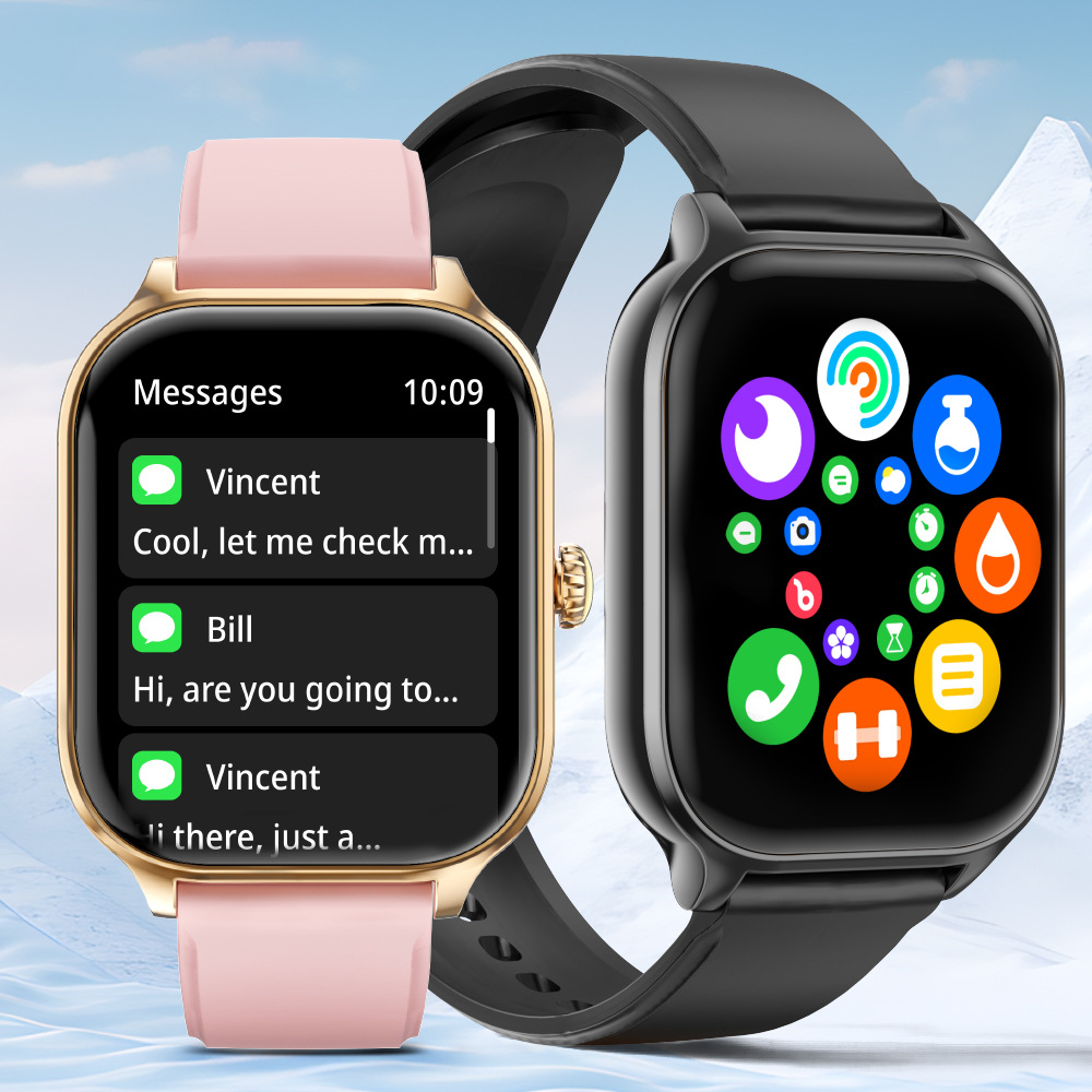 Cross-border Explosions Smart Watch X46 Blood Oxygen Blood Pressure Health Monitoring Multifunctional Waterproof Step Meter Alarm Clock Watch