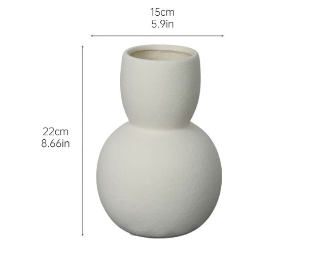 Wabi-sabi style retro ceramic vase soft decoration, living room entrance, TV cabinet, dried flower arrangement, creative flower vases and ornaments