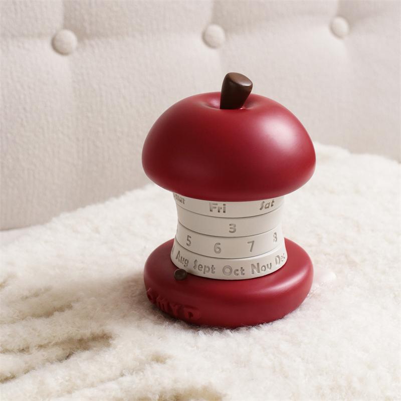 Apple Rotating Calendar Wholesale Design Creative Perpetual Calendar Object Gift Desktop Decoration Ornament