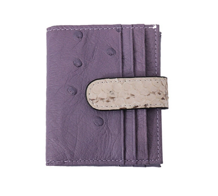 Bird-skin genuine leather large-capacity multi-functional high-end ID card pocket