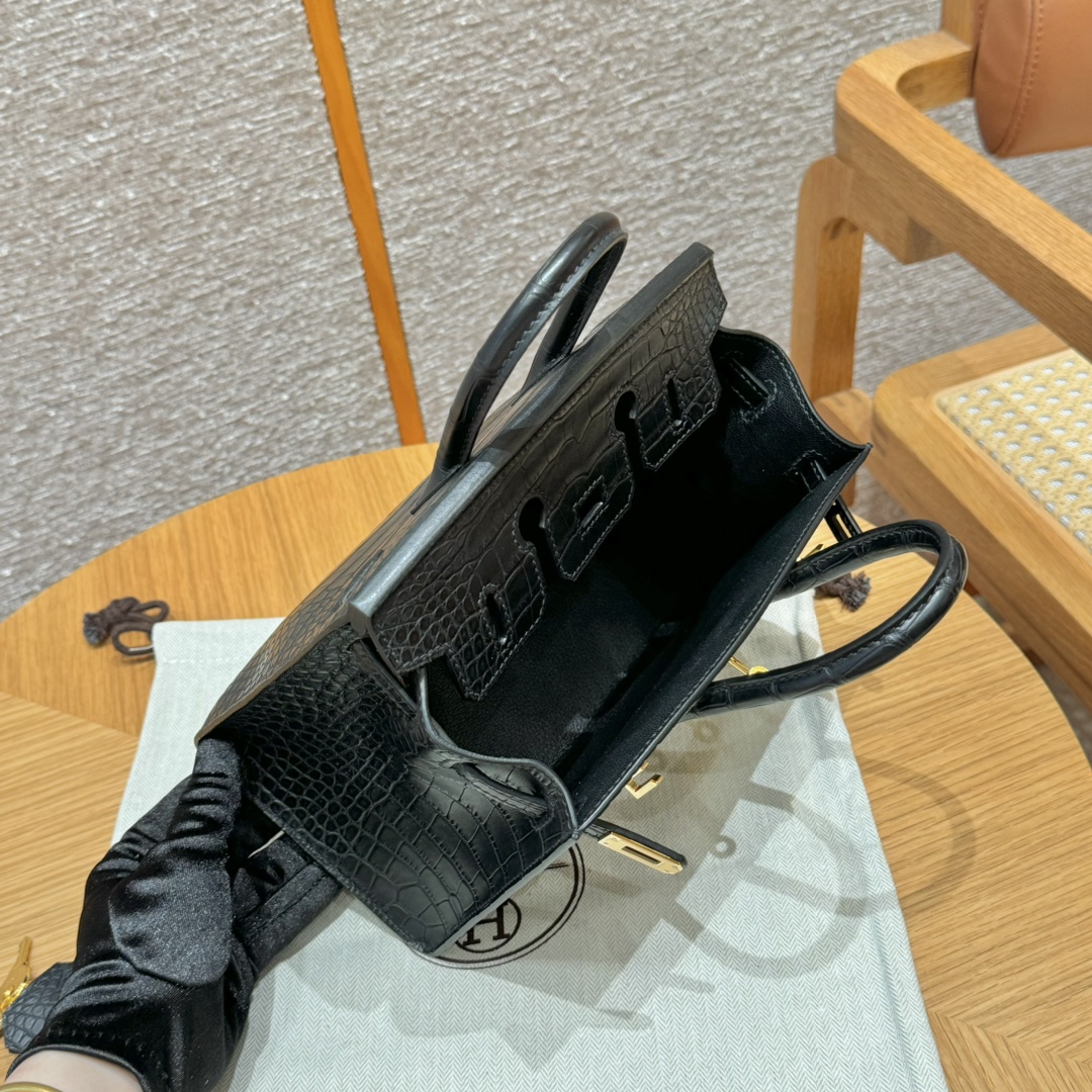 Hermès Birkin 20 black Matte Alligator