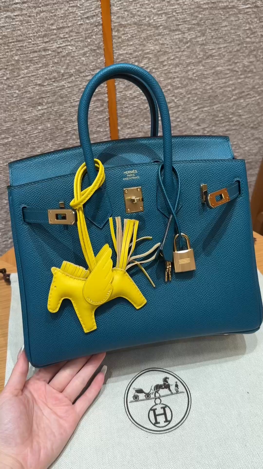 Hermès Birkin 25 Bosphorus Green Epsom Retourne