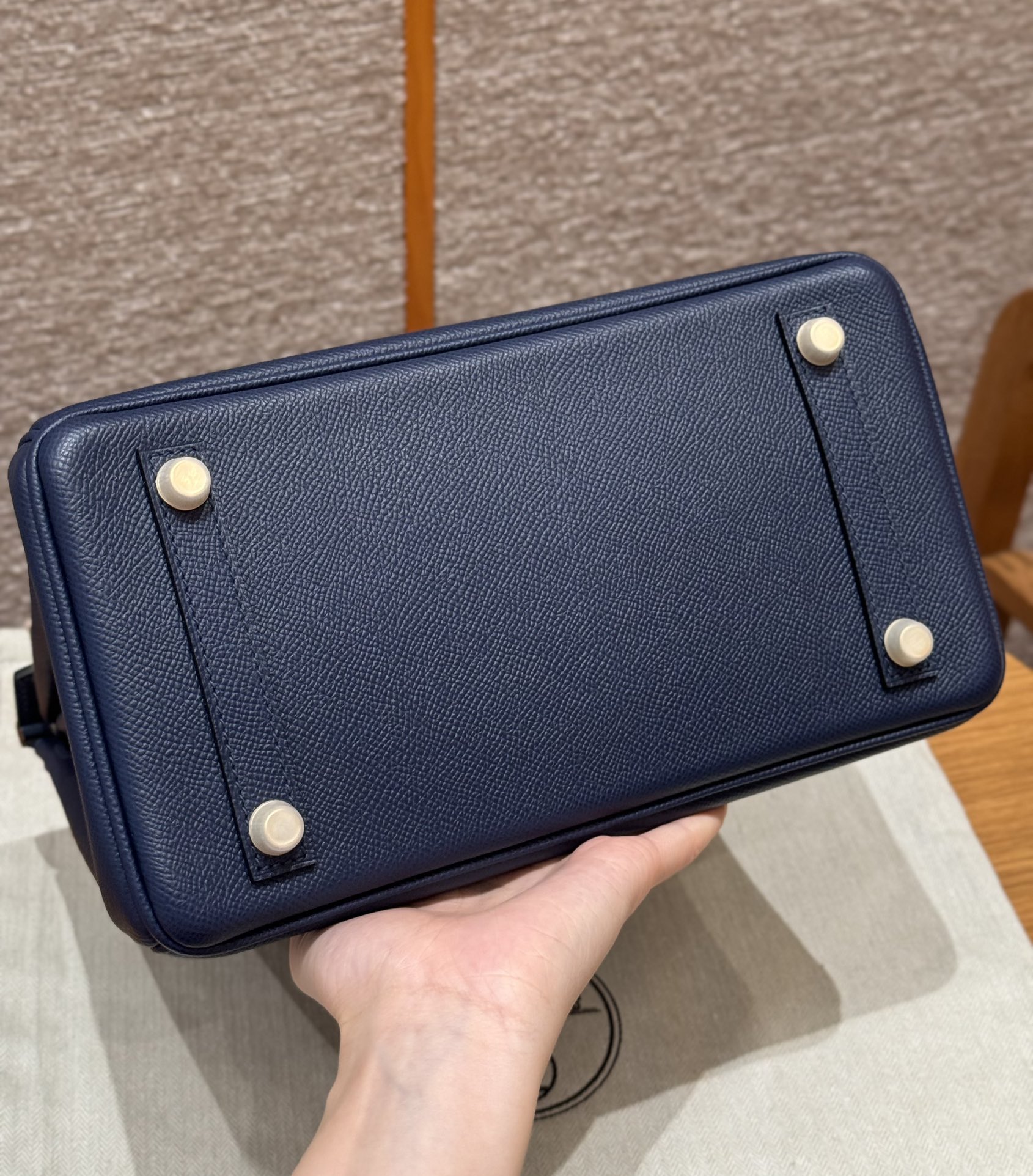 Hermès Birkin 25 Bosphorus Green Epsom Retourne