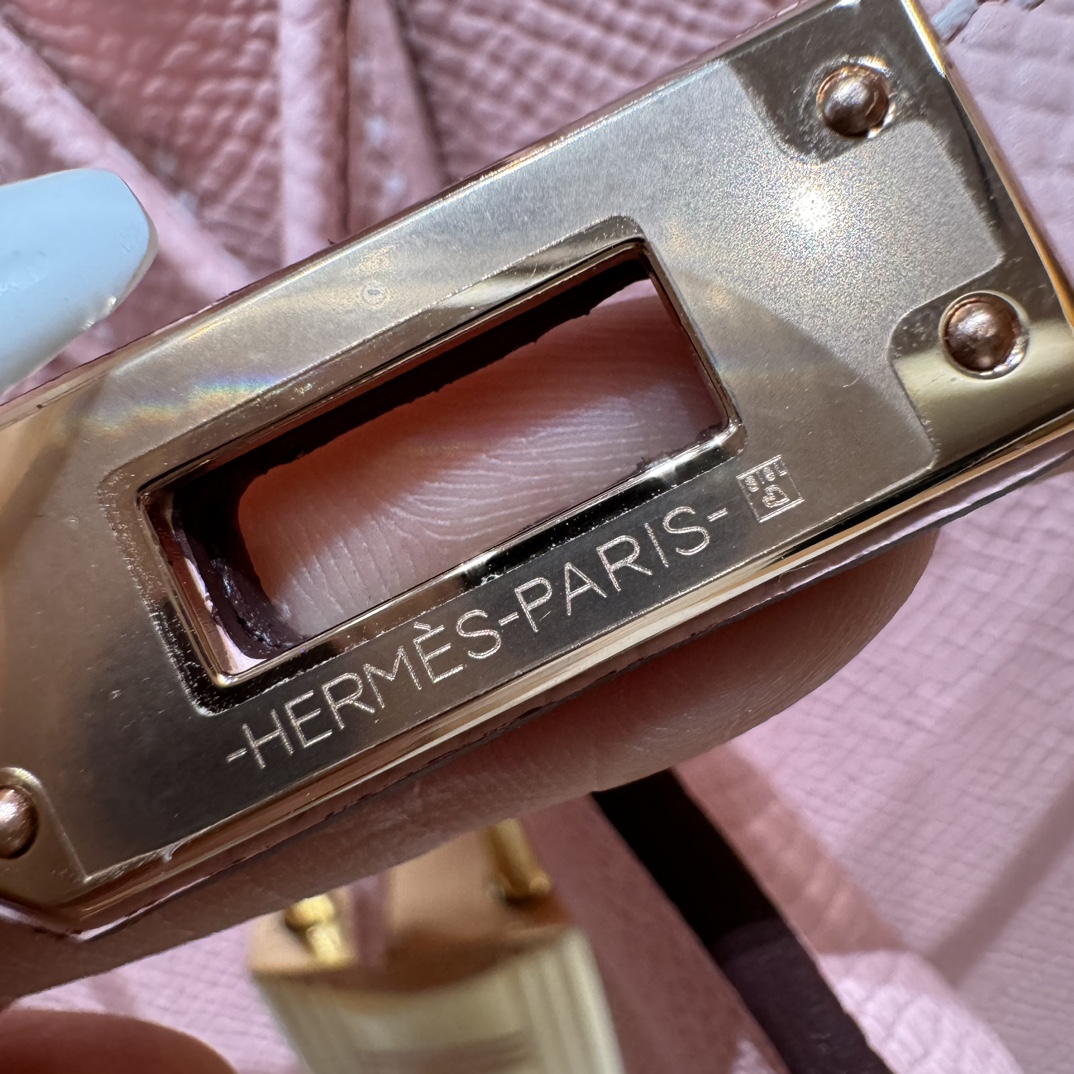 Hermès Birkin 25 3Q Rose Sakura Epsom Retourne