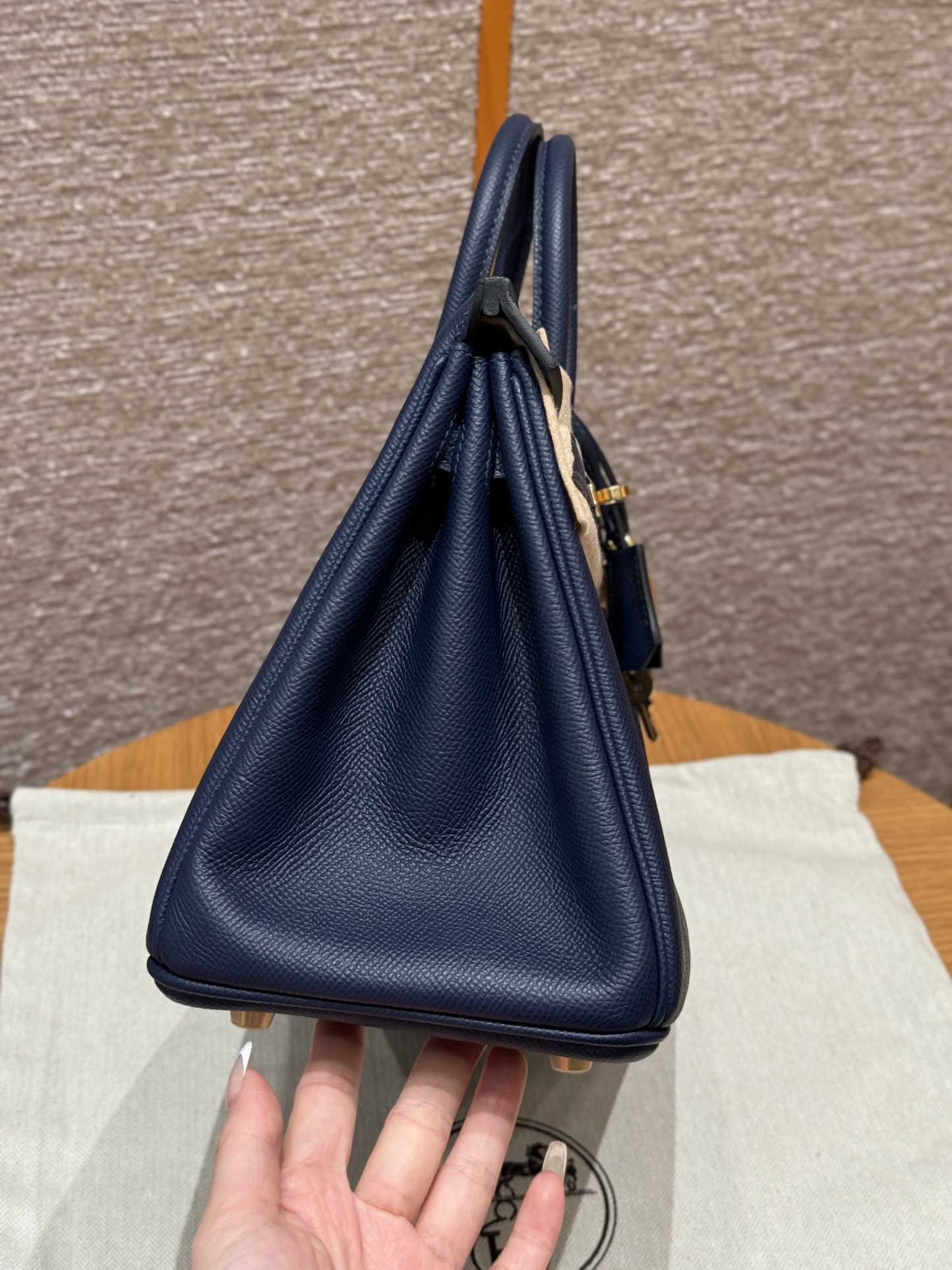 Hermès Birkin 25 Bosphorus Green Epsom Retourne