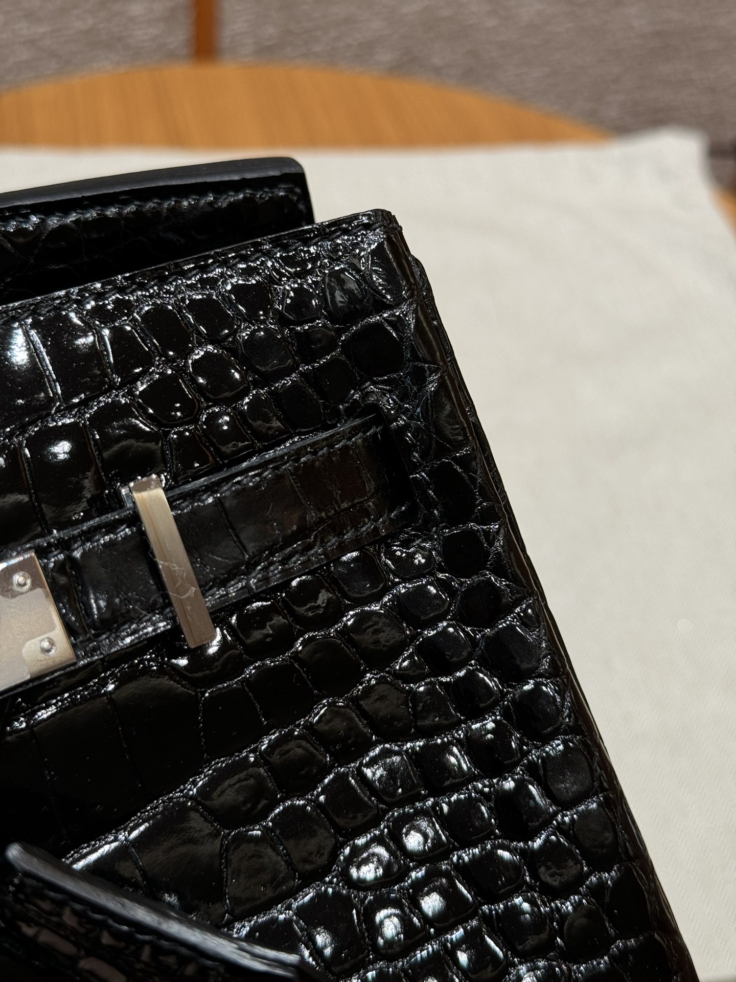 Hermès Birkin 30 black Porosus Crocodile