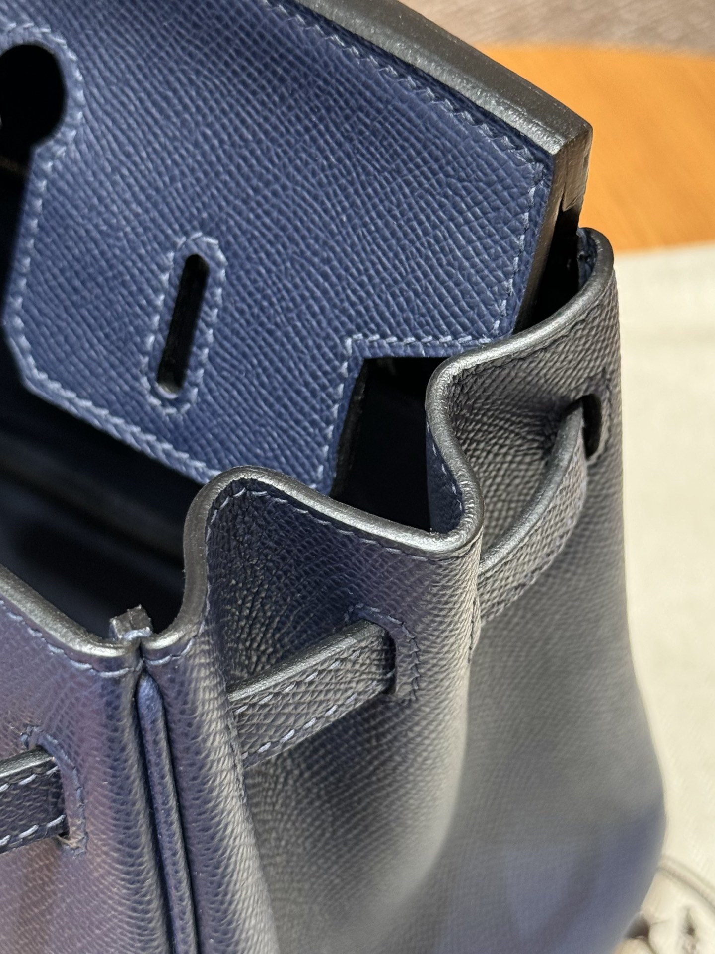 Hermès Birkin 25 Bosphorus Green Epsom Retourne