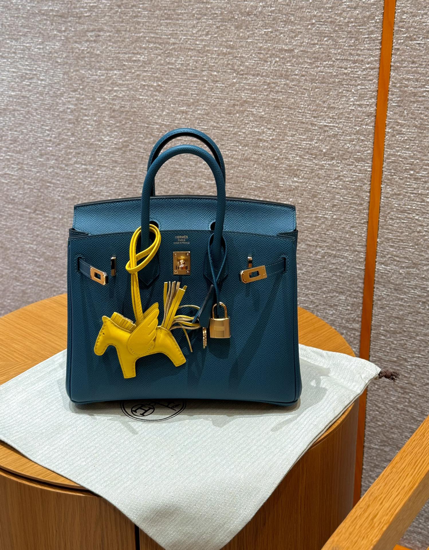 Hermès Birkin 25 Bosphorus Green Epsom Retourne