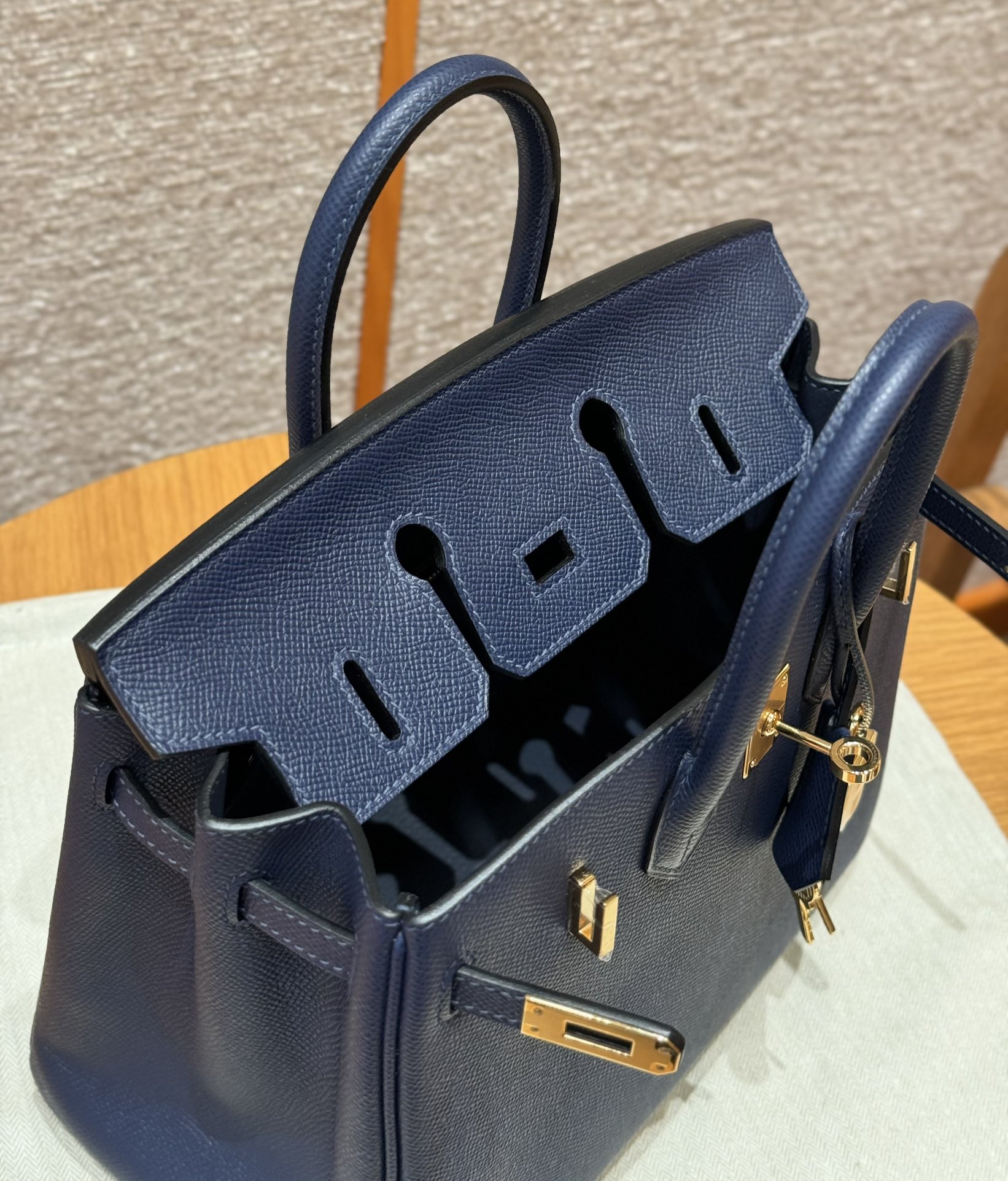 Hermès Birkin 25 Bosphorus Green Epsom Retourne