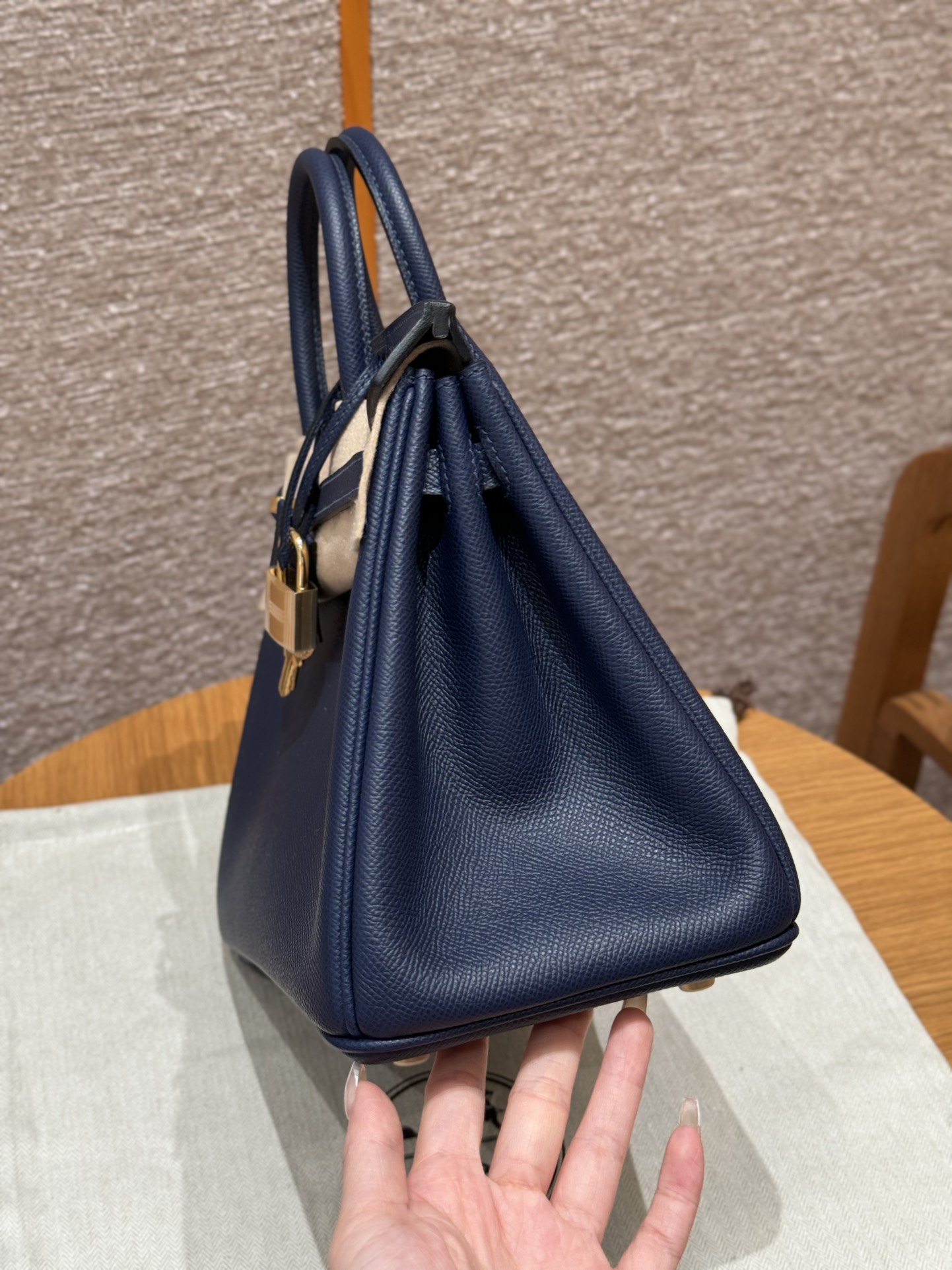 Hermès Birkin 25 Bosphorus Green Epsom Retourne