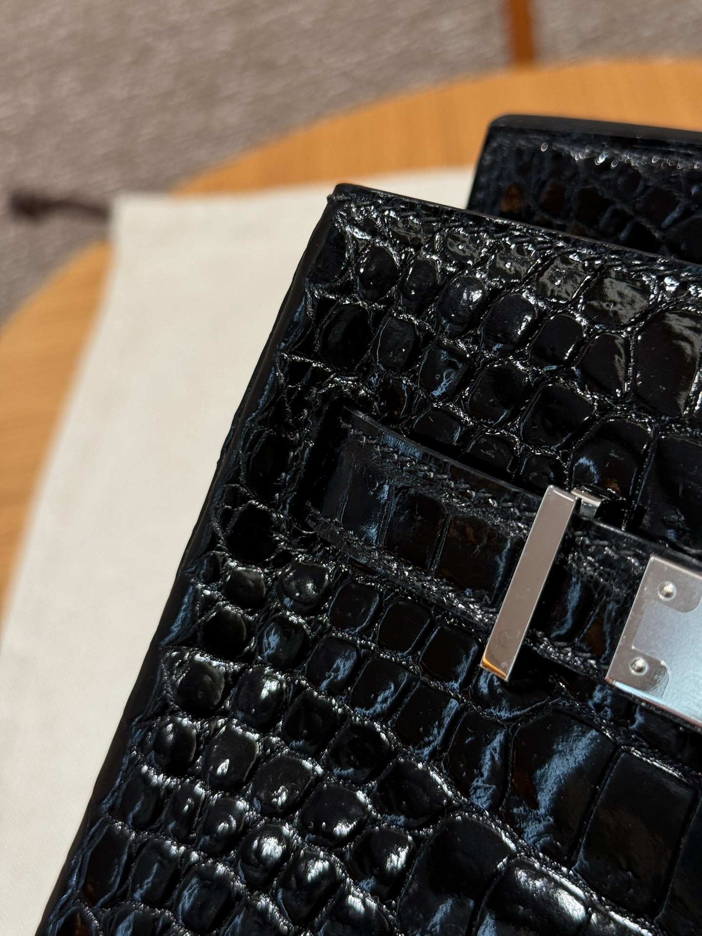 Hermès Birkin 30 black Porosus Crocodile