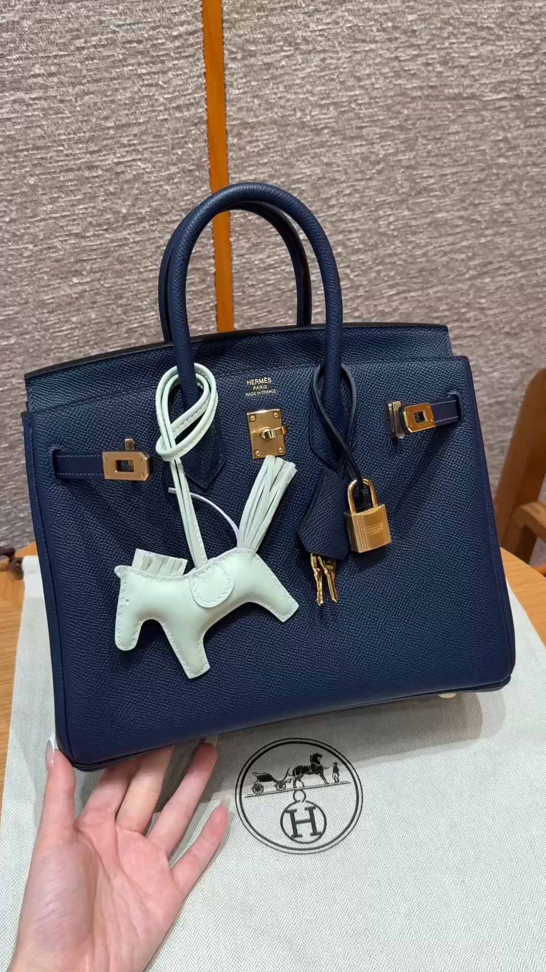 Hermès Birkin 25 Bosphorus Green Epsom Retourne