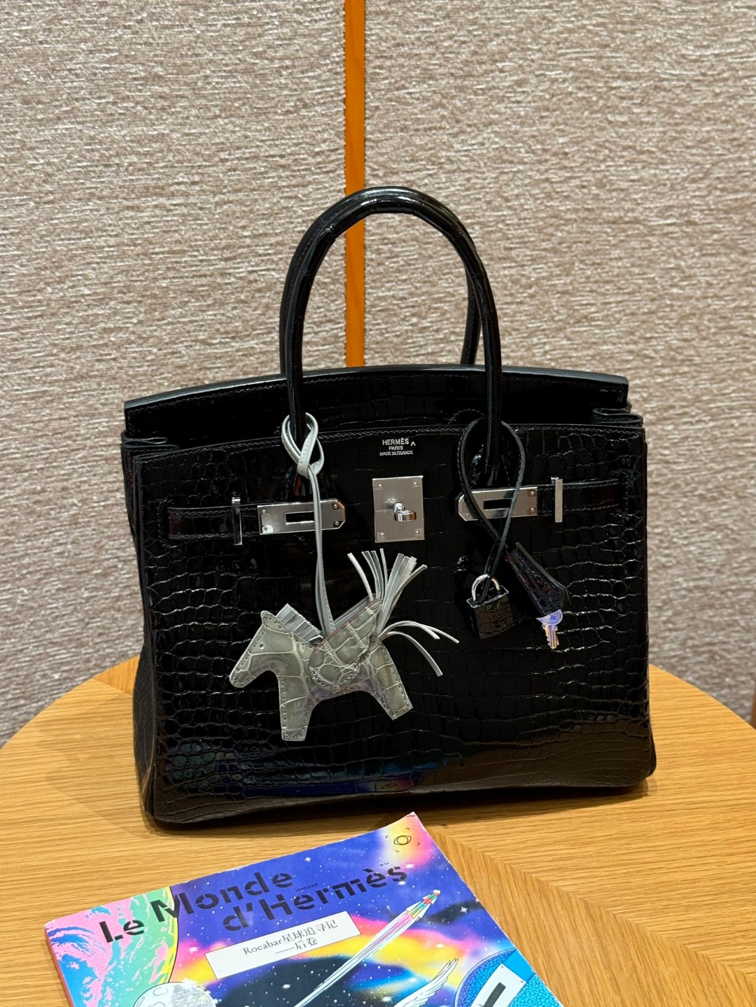 Hermès Birkin 30 black Porosus Crocodile