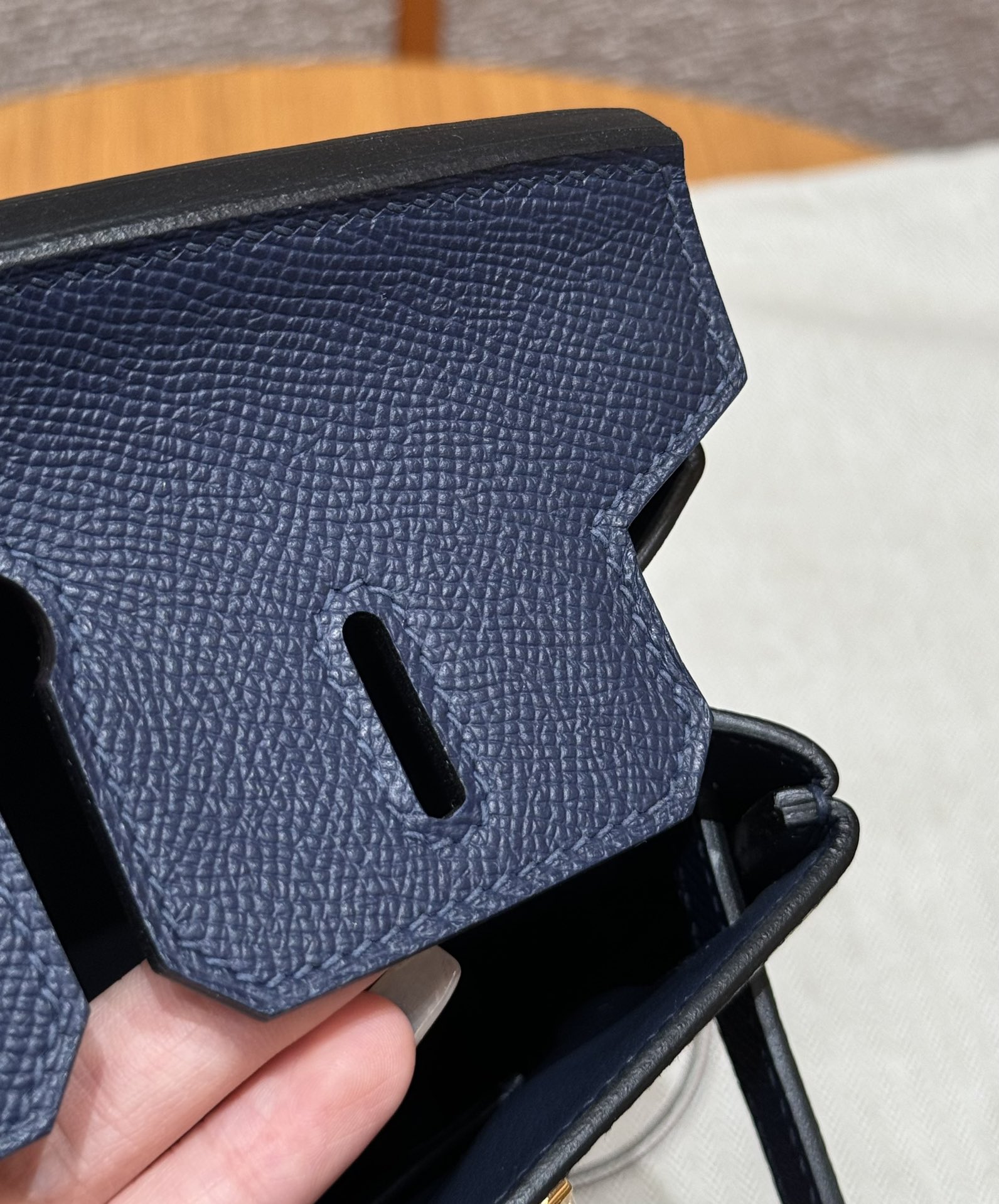 Hermès Birkin 25 Bosphorus Green Epsom Retourne