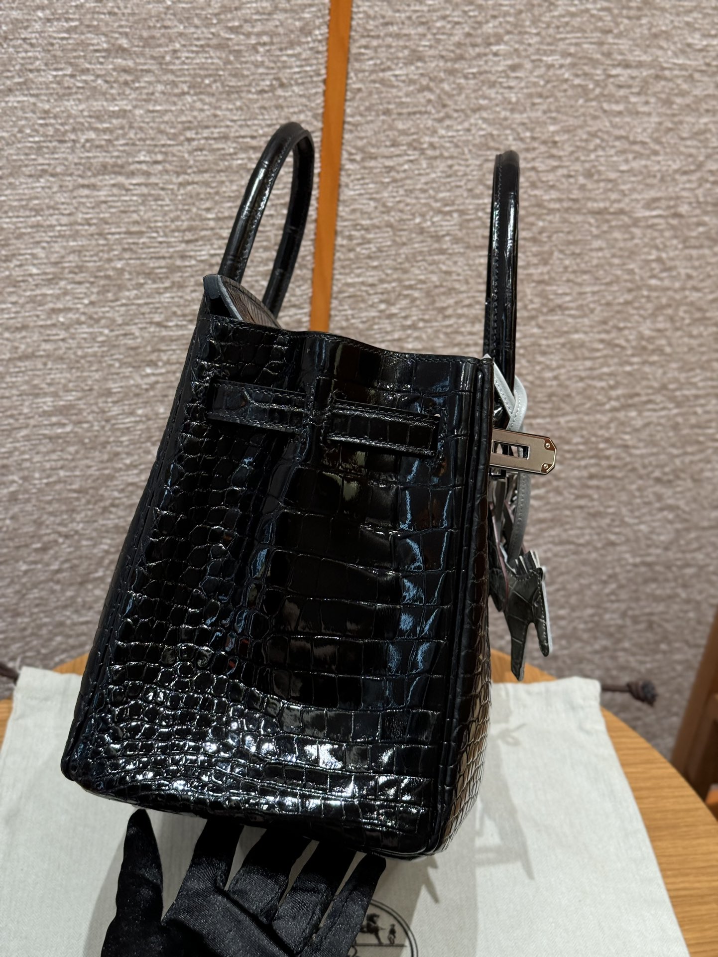 Hermès Birkin 30 black Porosus Crocodile