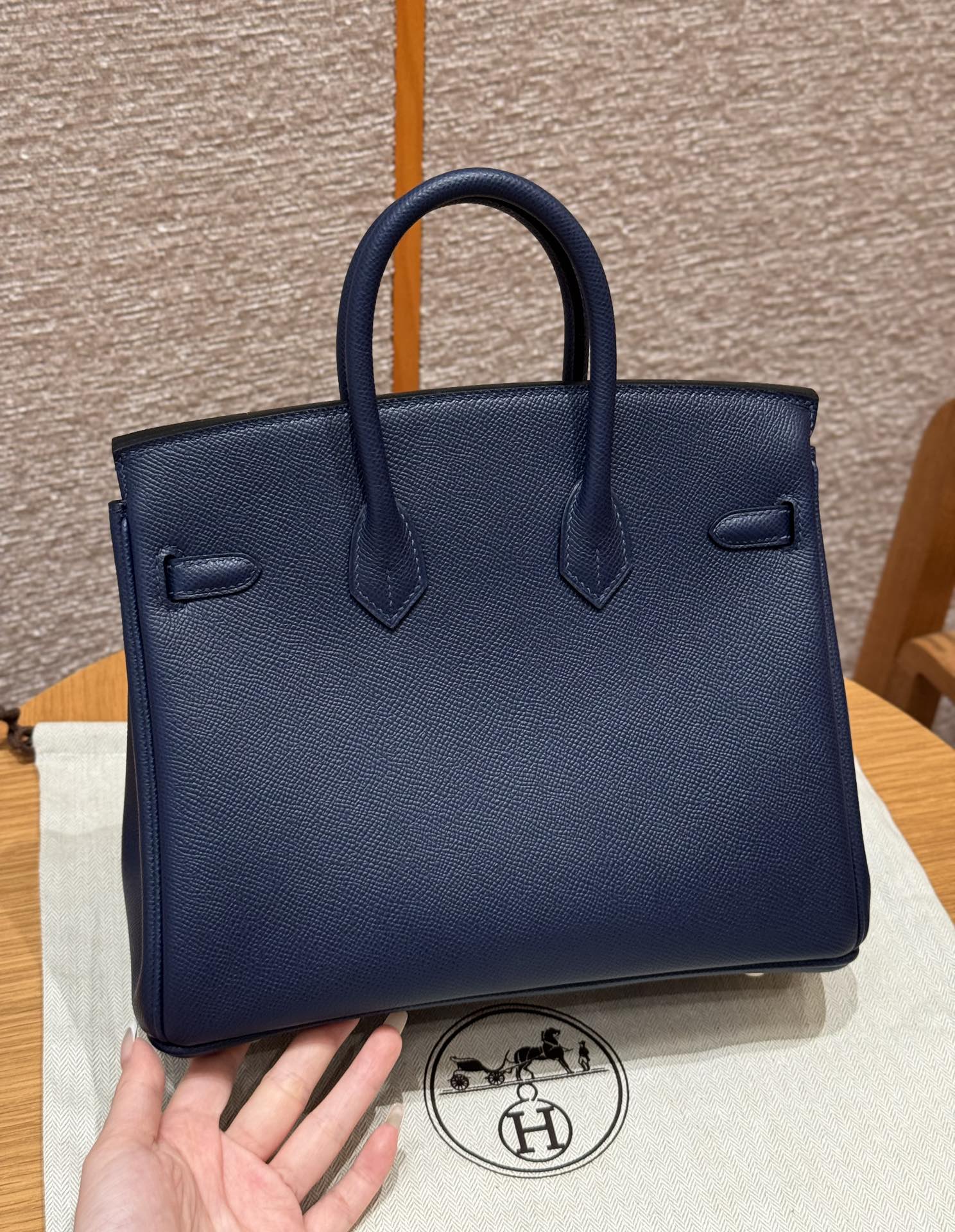 Hermès Birkin 25 Bosphorus Green Epsom Retourne