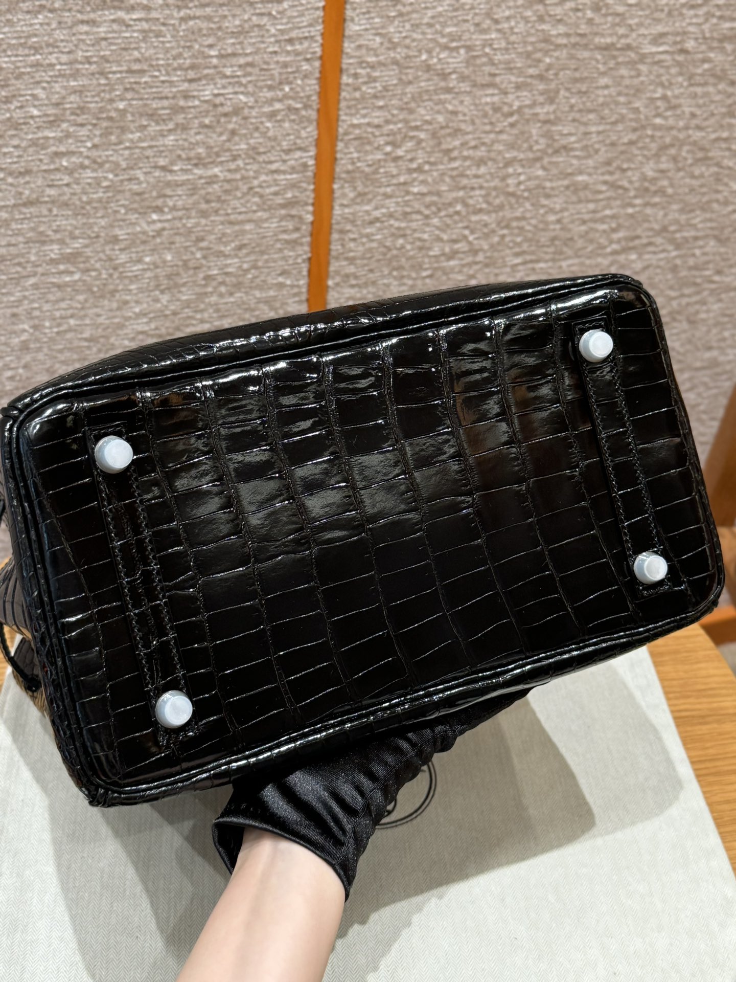 Hermès Birkin 30 black Porosus Crocodile