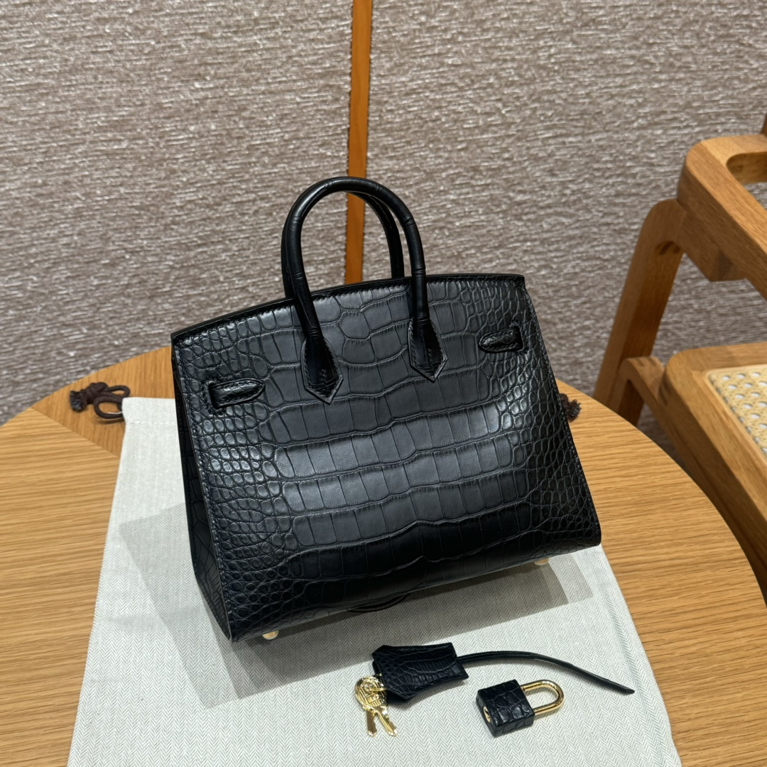 Hermès Birkin 20 black Matte Alligator
