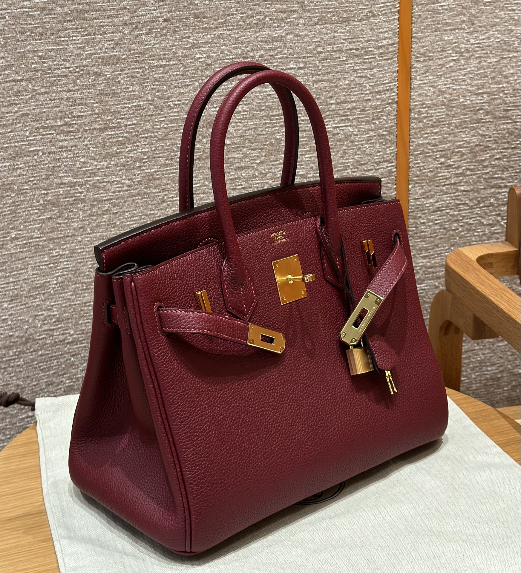 Hermès Birkin 30 Rouge H Togo