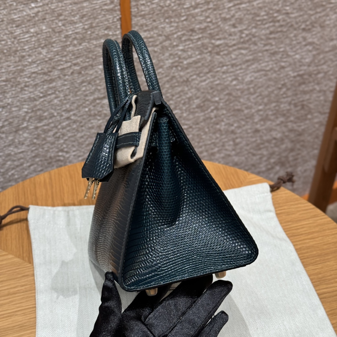 Hermès Birkin 20  Vert cypres Lizard imported