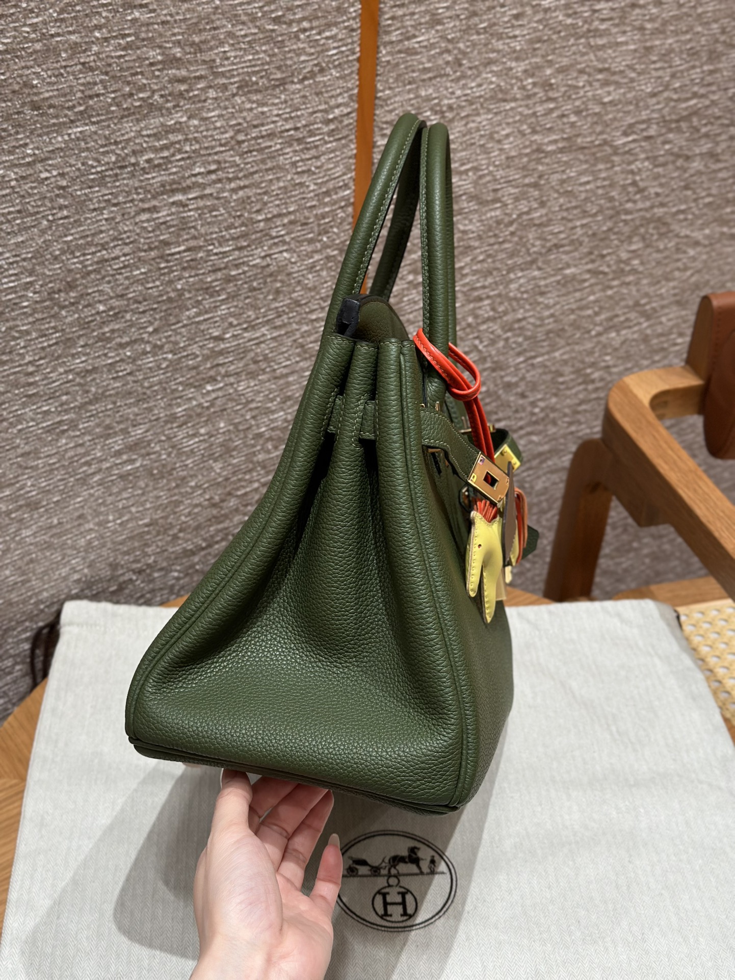 Hermès Birkin 30 olive Green Togo