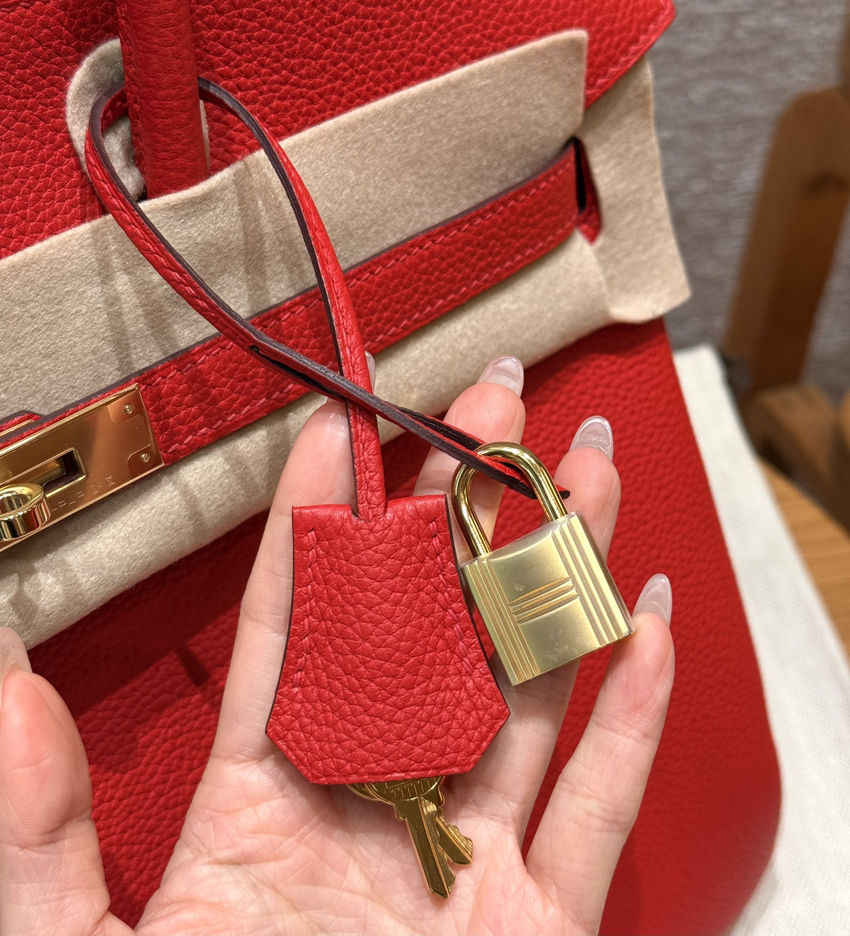 Hermès Birkin 35 Rouge casaque togo