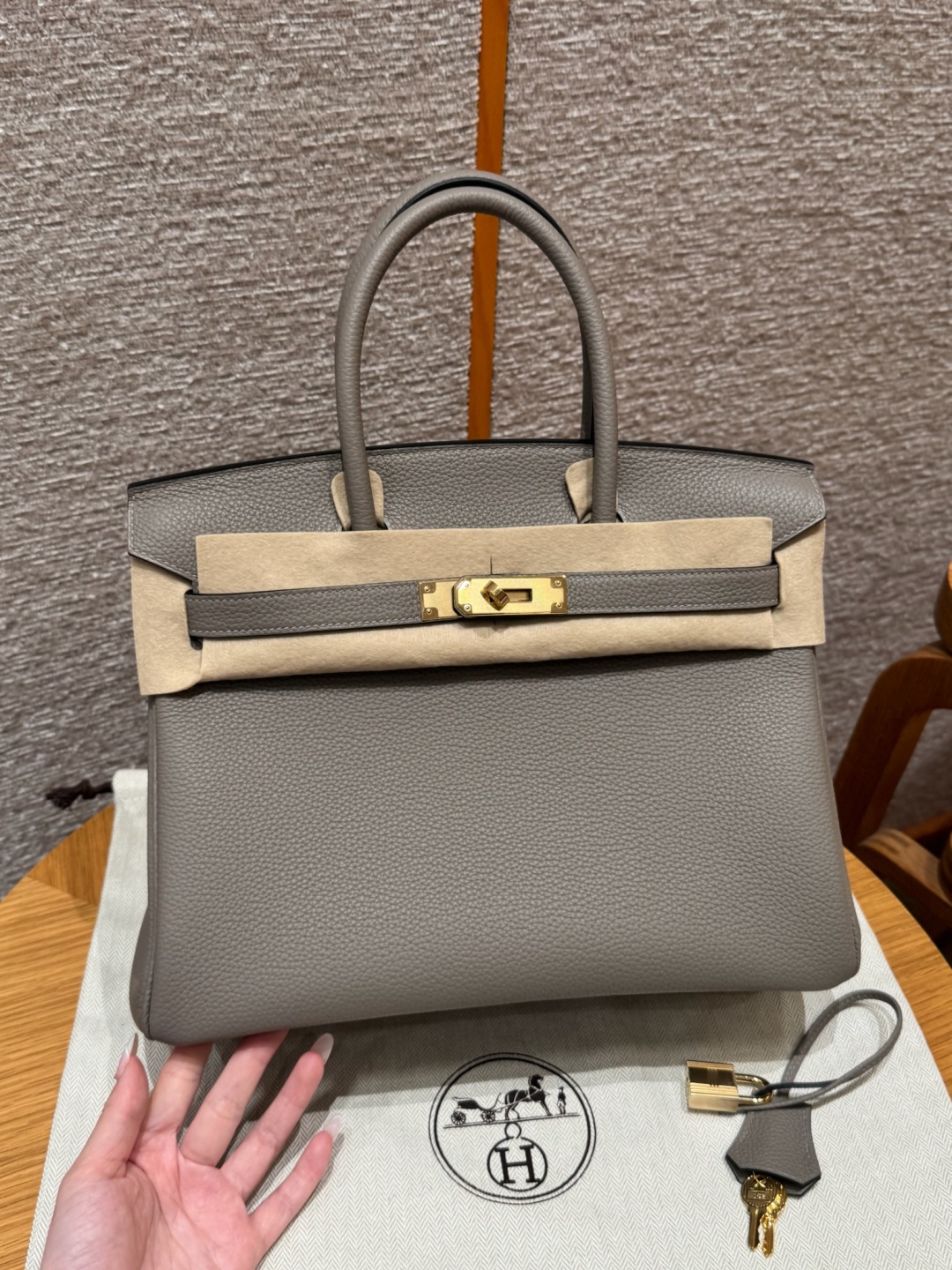 Hermès Birkin 30 Girs Asphalte Togo