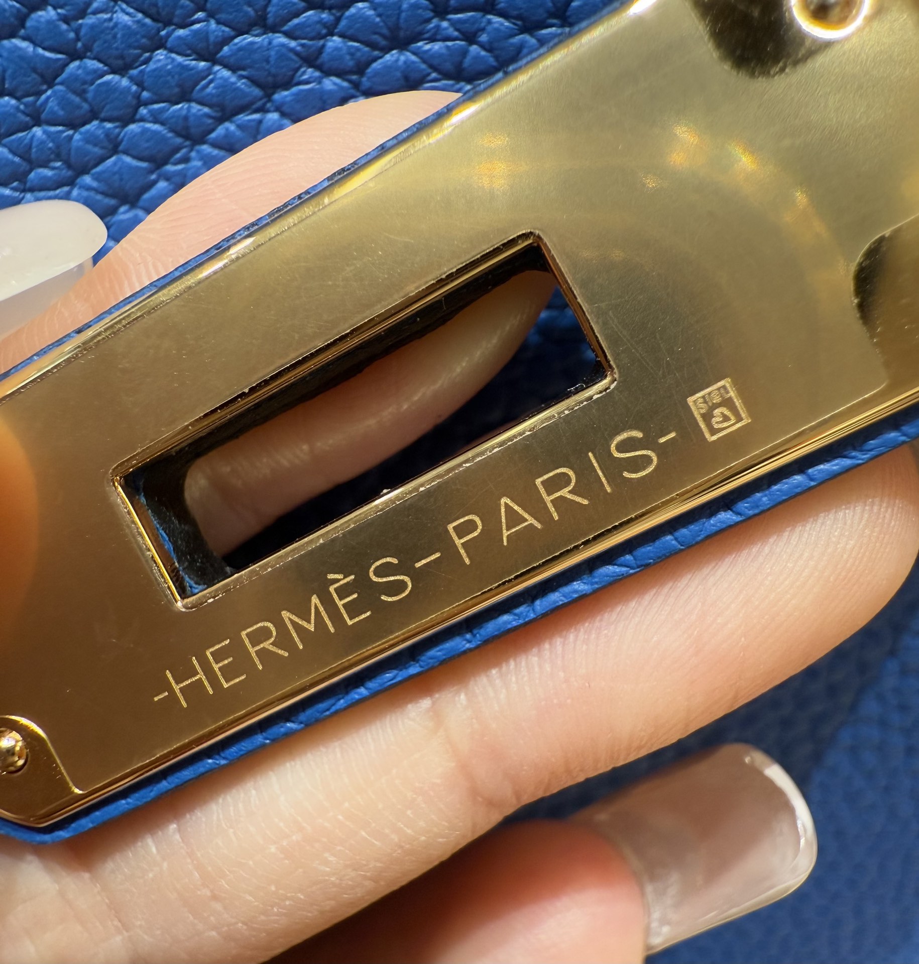 Hermès  Kelly 25 Blue France Togo