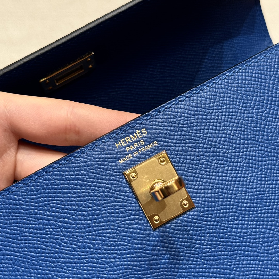 Hermès  Kelly 25 bule France eposm