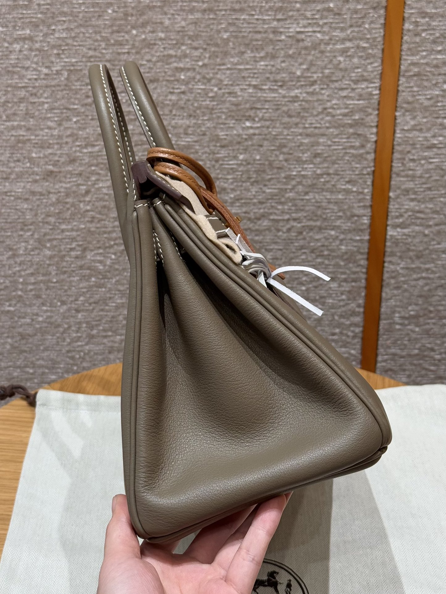 Hermès Birkin 25  Etoupe Swift