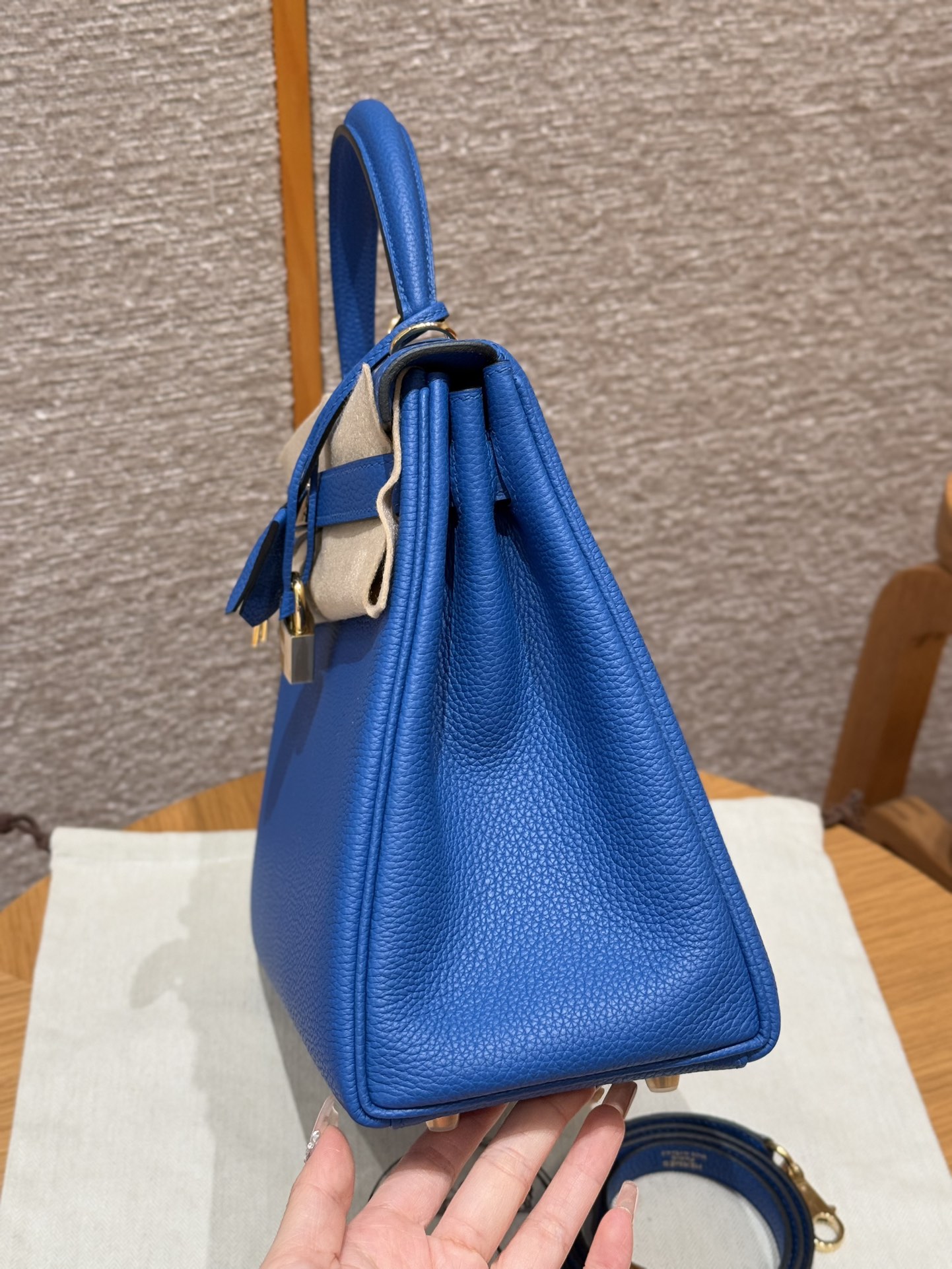 Hermès  Kelly 25 Blue France Togo