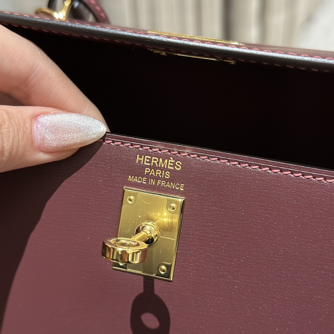 Hermès  Kelly 25 Rouge H Box