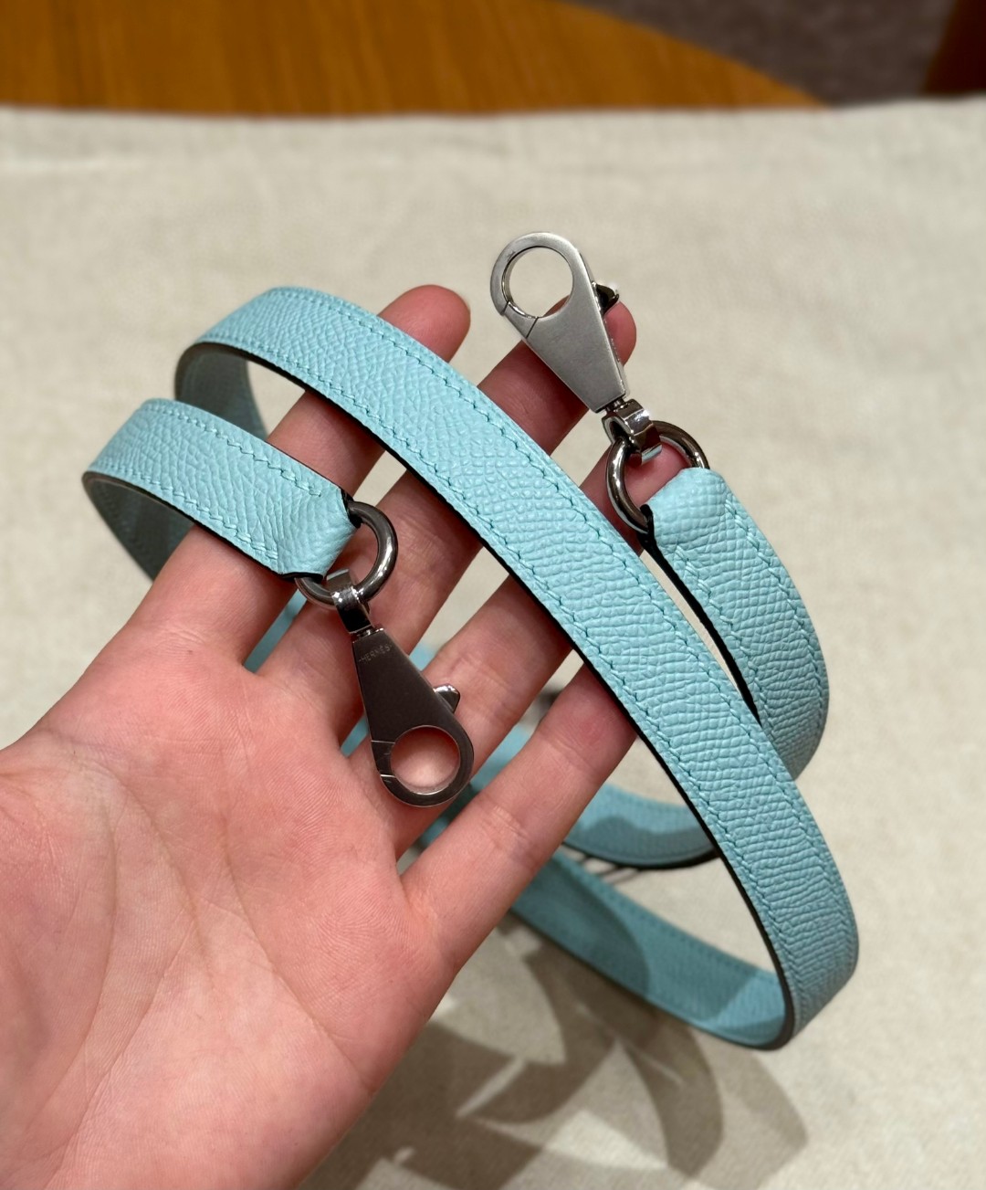 Hermès  Kelly 28 Blue zephyr eposm