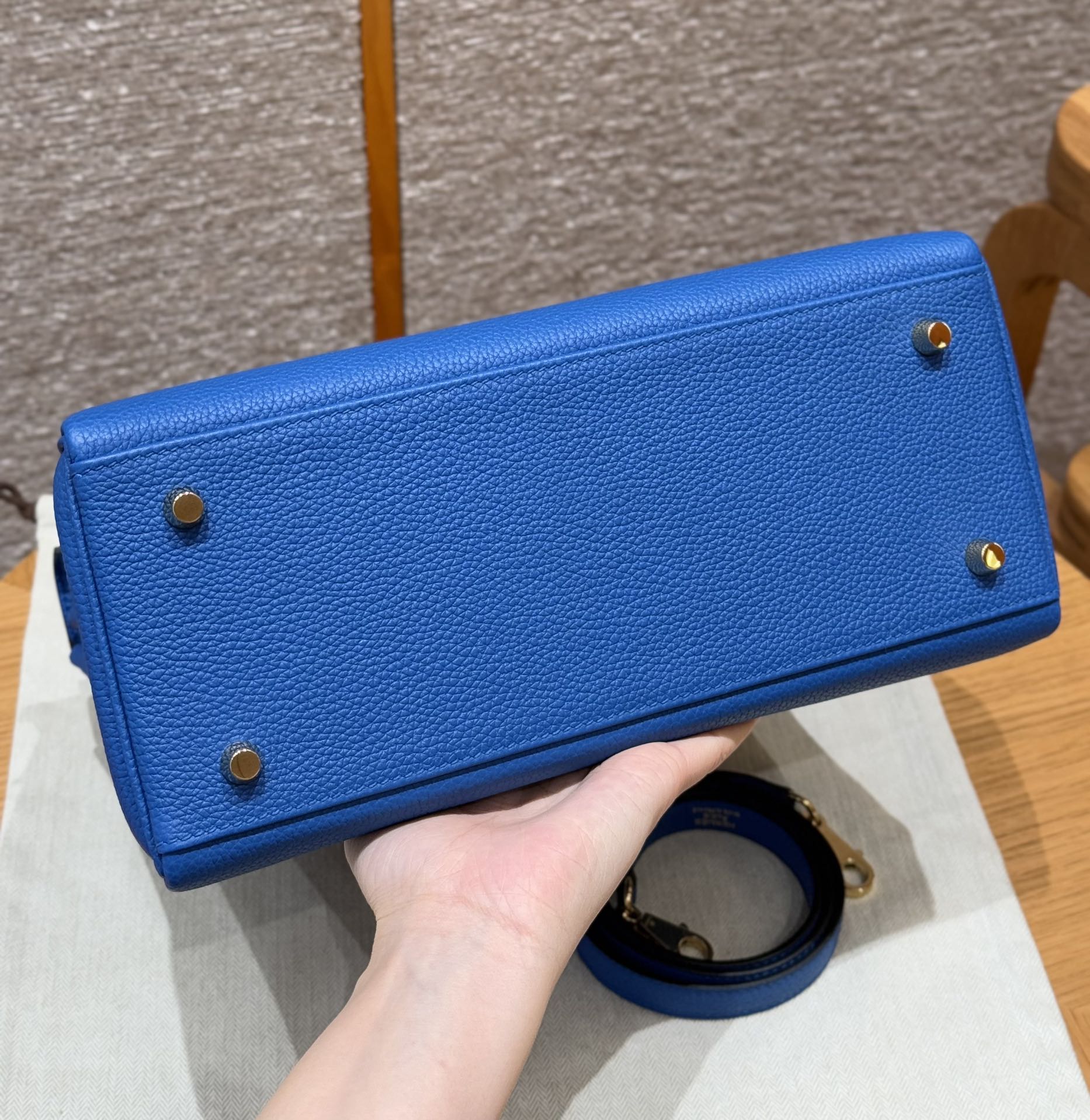 Hermès  Kelly 25 Blue France Togo