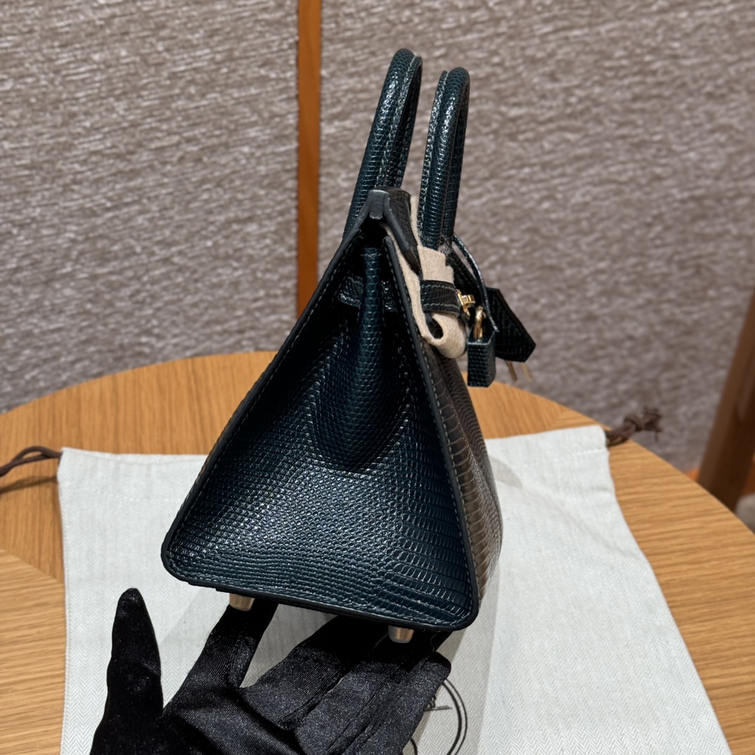 Hermès Birkin 20  Vert cypres Lizard imported