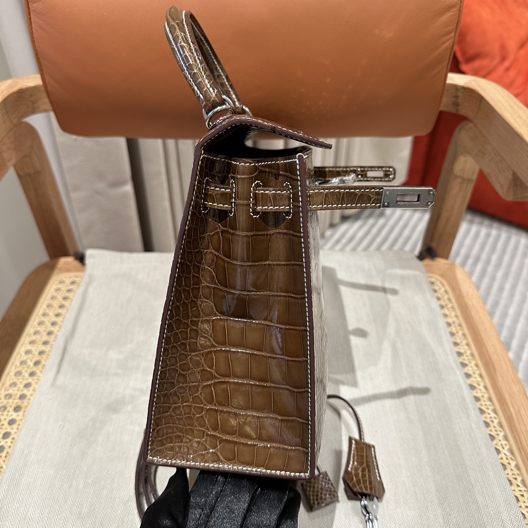 Hermès  Kelly 25 Ficelli  Alligator