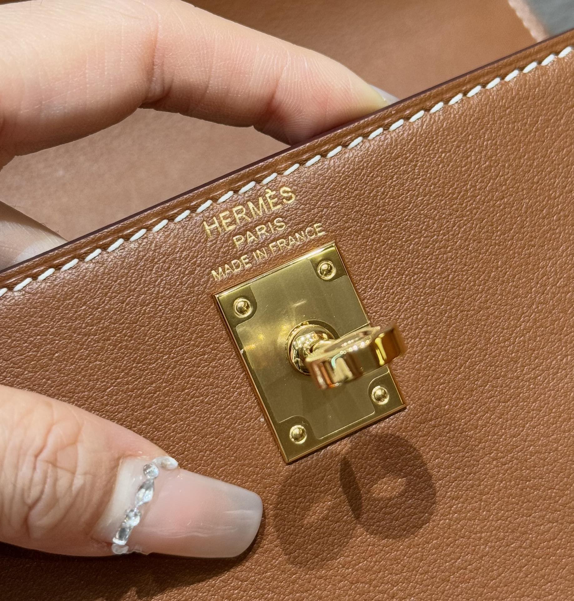 Hermès  Kelly 25 Gold  swift