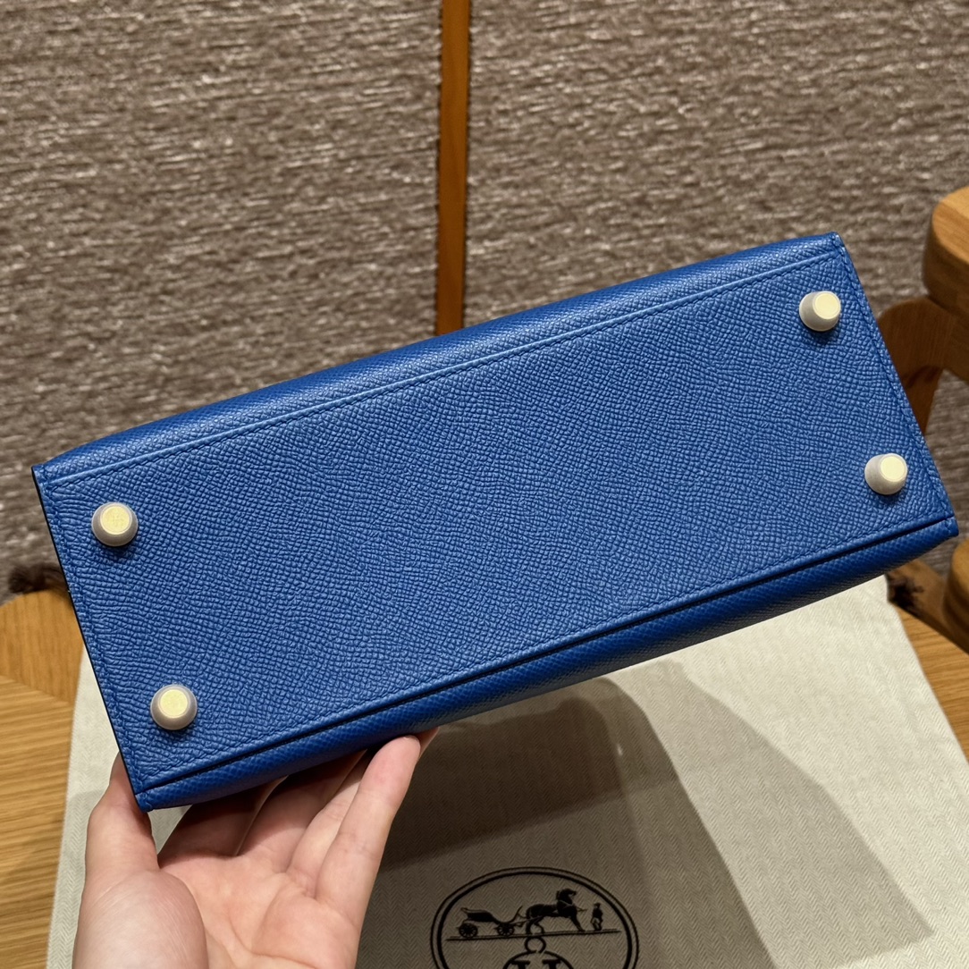 Hermès  Kelly 25 bule France eposm